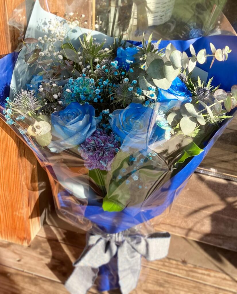 青色花束